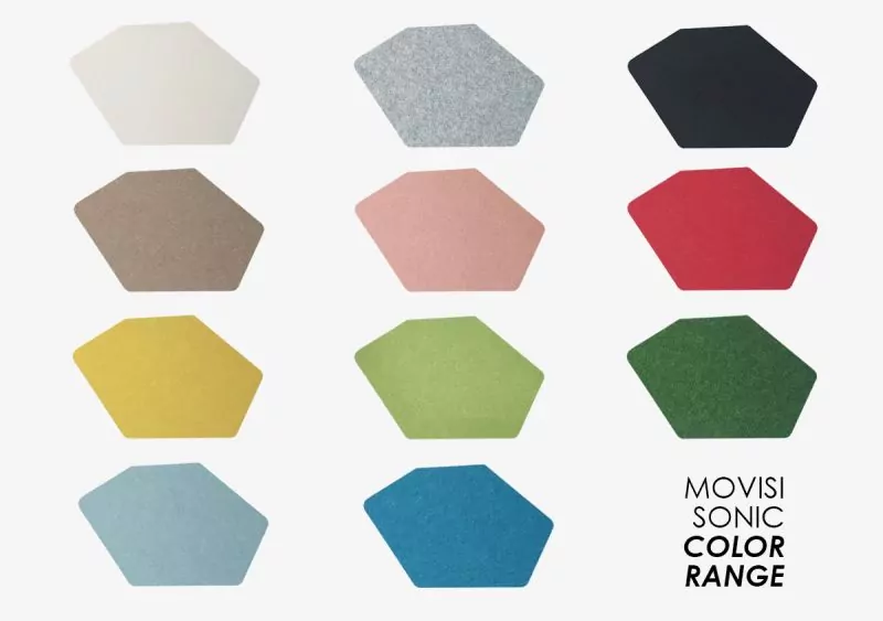 Movisi Sonic acoustic panels for shelving